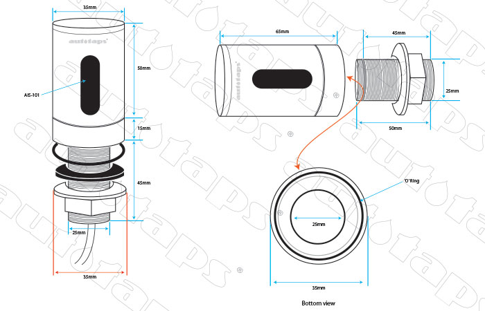 deck mounted sensor holder